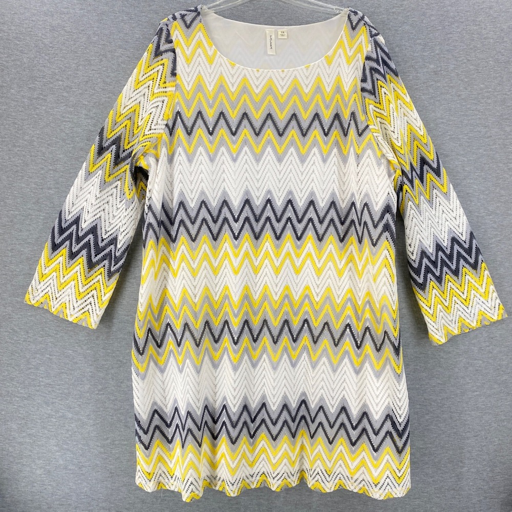 Tacera Womens 3X‎ Chevron Crochet Lace Dress Boho Fairy Retro Party Cocktail